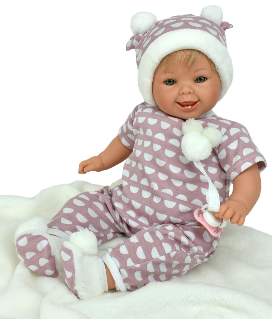 Кукла "PILLINES BABY", в розовом, с одеялом, 45 см, арт. 1002