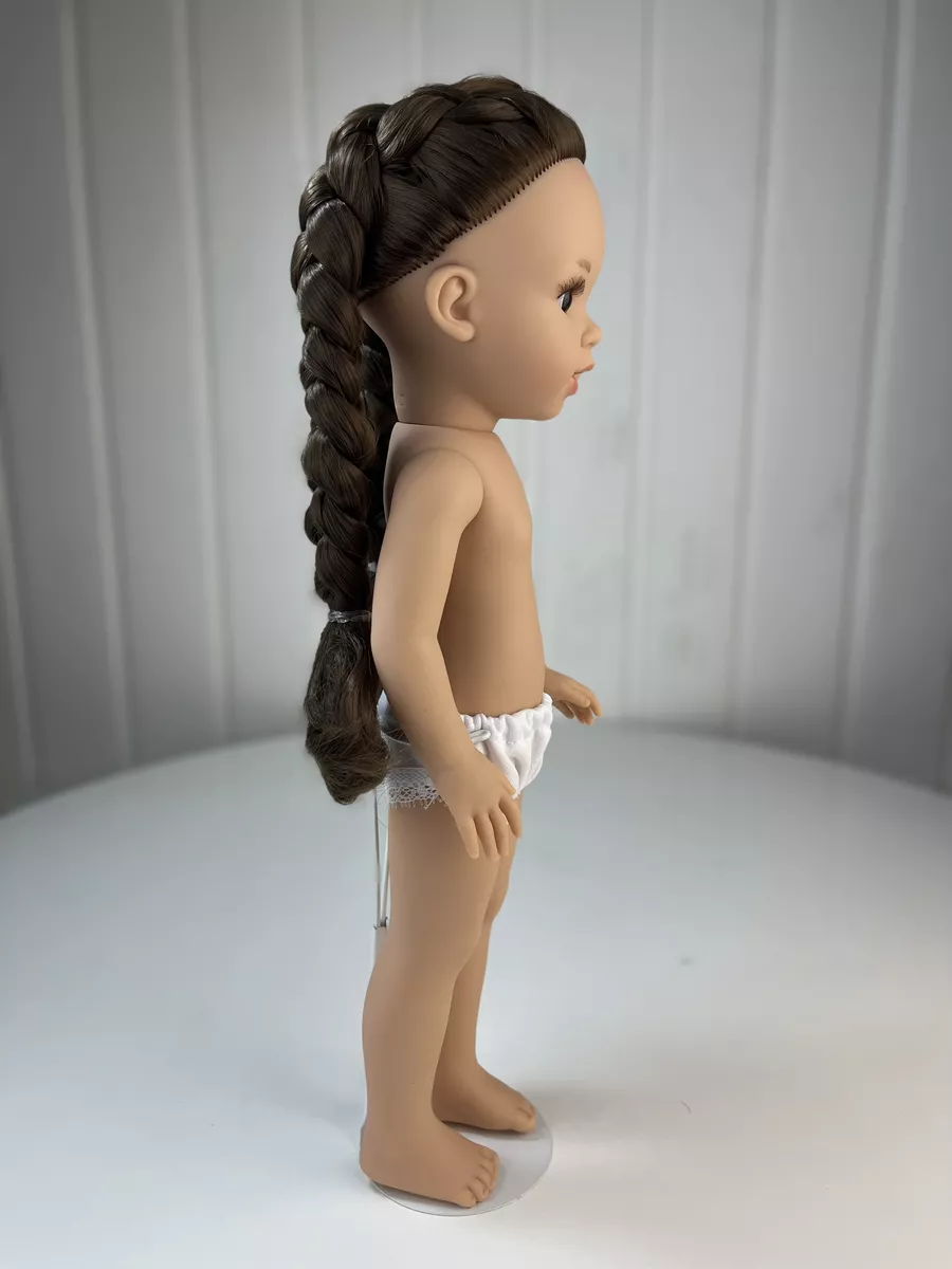 Кукла "Марина", шатенка с косами, без одежды, 40 см, арт. 13-6