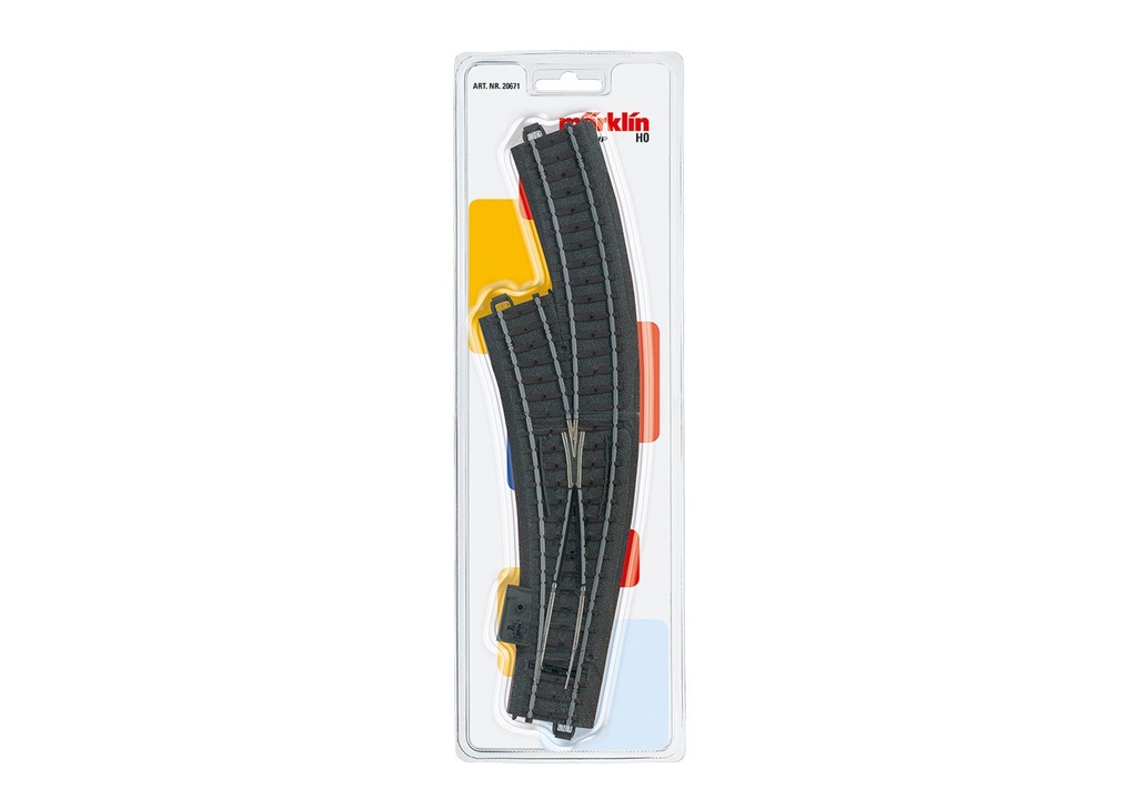 Левый изогнутый рельс для железной дороги "Märklin", арт. 020671