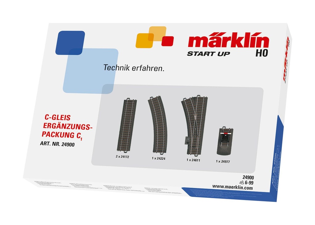 Набор расширения рельсовых путей для железной дороги "Märklin" C1, арт. 024900