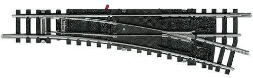 Стрелка для железной дороги "Märklin" правая, ручная, R4, c запиткой, 15 градусов, Trix T14939