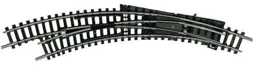 Стрелка радиальная левая R1/R2 для железной дороги "Märklin", угол 42 градуса, Trix T14956